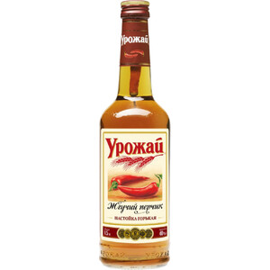 Ликер "Урожай" Жгучий перчик, настойка горькая, 0.5 л