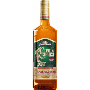 Ликер "Три старика" Кедровая, настойка горькая, 490 мл