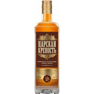 Ликер "Царская Крепость" с Коньяком, Настойка горькая, 0.5 л