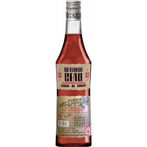Ликер "Великое Село" Клюква на коньяке, настойка сладкая, 0.45 л