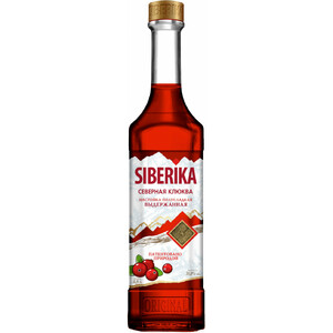 Ликер "Сиберика" Северная Клюква, Настойка полусладкая, 0.5 л