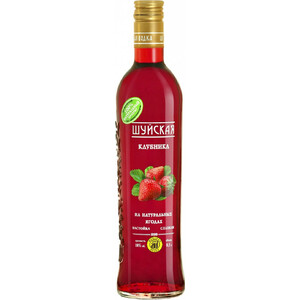 Ликер "Шуйская" Клубника, настойка сладкая, 0.5 л