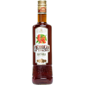 Ликер Алкон, "Рябиновая" на коньяке, настойка сладкая, 0.5 л