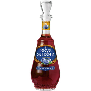 Ликер "Вкус жизни" Черничная, настойка сладкая, 0.5 л