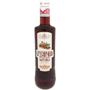 Ликер Алкон, "Брусничная", настойка сладкая, 0.5 л