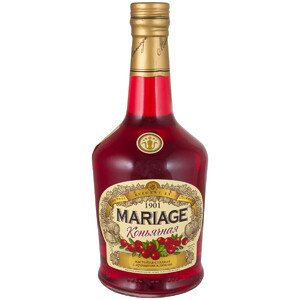 Ликер "Марьяж" Клюква, Настойка сладкая, 0.5 л