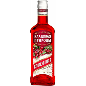 Ликер Альфа Люкс, "Кладовая Природы" Клюквенная, Настойка сладкая, 0.5 л