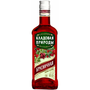 Ликер Альфа Люкс, "Кладовая Природы" Брусничная, Настойка сладкая, 0.5 л