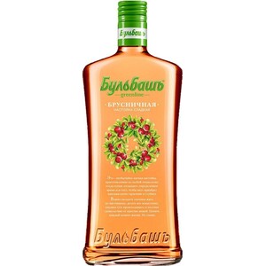 Ликер "Бульбашъ Гринлайн" Брусничная, настойка сладкая, 0.5 л