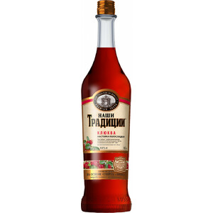 Ликер АПК, "Наши Традиции" Клюква, настойка полусладкая, 250 мл
