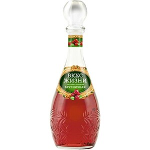 Ликер "Вкус жизни" Брусничная, Настойка сладкая, 0.5 л