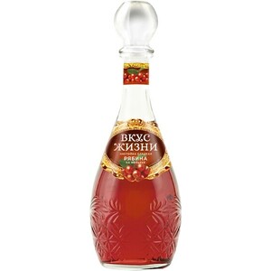 Ликер "Вкус жизни" Рябина на коньяке, Настойка сладкая, 0.5 л