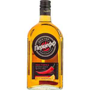 Ликер "Доктор Перцефф" с Лимоном, настойка горькая, 0.5 л