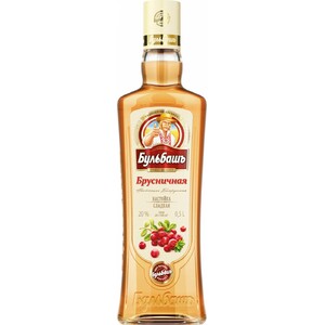 Ликер "Бульбашъ Брусничная" Настойка сладкая, 0.5 л
