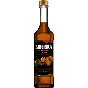 Ликер "Сиберика" на Кедровых Орехах, Настойка горькая, 0.5 л