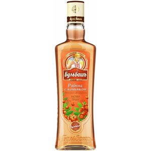 Ликер "Бульбашъ Рябина с коньяком" Настойка горькая, 0.5 л