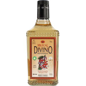 Мескаль "Divino" Mezcal Reposado, with the caterpillar, 0.75 л
