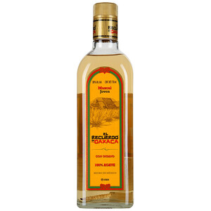 Мескаль El recuerdo de Oaxaca Gold, Mezcal Joven, with worm, 0.75 л