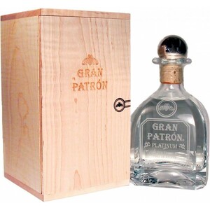 Текила "Gran Patron" Platinum, wooden box, 0.75 л