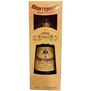 Ликер "Amaro Montenegro", gift box with glass, 0.75 л