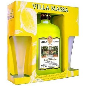 Ликер Limoncello di Sorrento, gift box with 2 glasses, 0.75 л