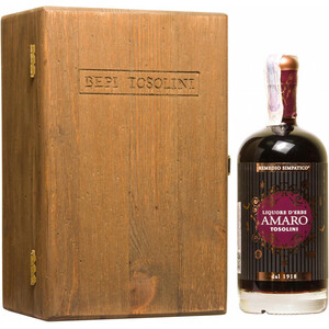 Ликер Bepi Tosolini, "Amaro Tosolini", wooden box, 0.7 л