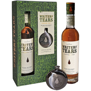 Виски Hot Irishman, "Writers Tears" Copper Pot, gift box with flask, 0.7 л