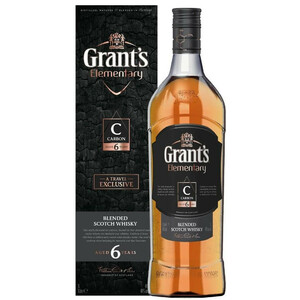 Виски Grant's Elementary, C Carbon 6 Years Old, gift box, 1 л