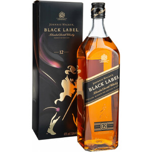 Виски "Black Label", gift box, 1 л