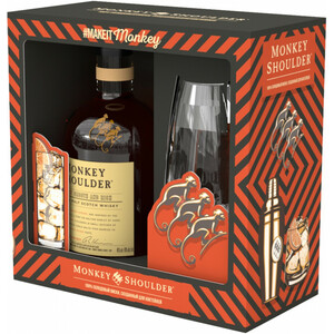 Виски "Monkey Shoulder", gift box with glass, 0.7 л