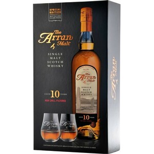 Виски "Arran" 10 years, gift box with 2 glasses, 0.7 л