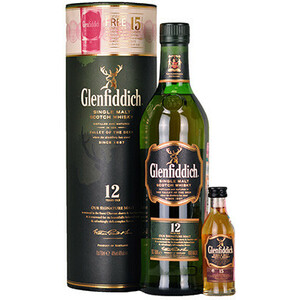 Виски Glenfiddich 12yo + 15yo, gift set, 0.8 л