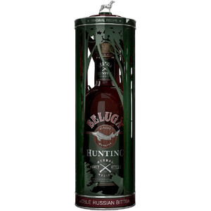 Ликер "Белуга Хантинг" Травяной Биттер, в металлической тубе, 0.7 л