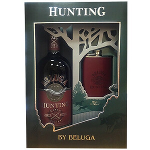 Ликер "Белуга Хантинг" Ягодный Биттер, в подарочной коробке с флягой, 0.7 л