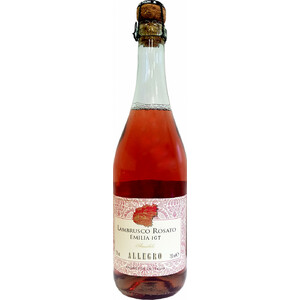 Игристое вино "Allegro" Lambrusco dell'Emilia IGT Rose Amabile Frizzante