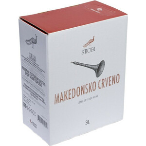 Вино Stobi, Makedonsko Crveno, bag-in-box, 3 л