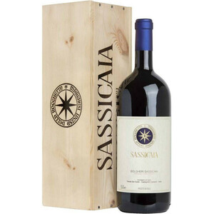 Вино "Sassicaia", Bolgheri Sassicaia DOC, 2017, wooden box, 1.5 л