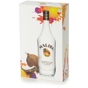 Ликер "Malibu" with glass, 1 л