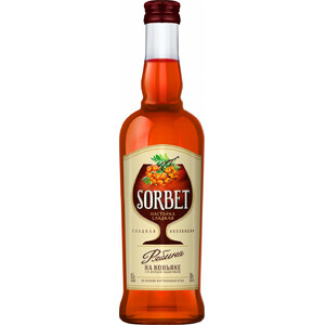 Ликер "Сорбет" Рябина на коньяке, 0.5 л