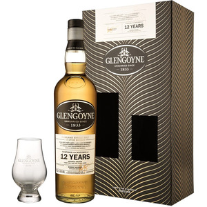 Виски Glengoyne 12 Years Old,gift box, gift box with glass