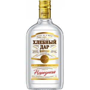 Водка "Хлебный Дар" Народная, 0.5 л