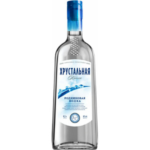 Водка Первый Купажный Завод, "Хрустальная Капля" Родниковая, 0.5 л