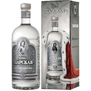 Водка "Царская" Оригинальная, в подарочной коробке, 1.75 л