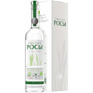 Водка "Чистые Росы", в подарочной коробке, 0.5 л