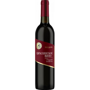 "Цимлянское Вино" Саперави, Красное Полусладкое, 0.7 л