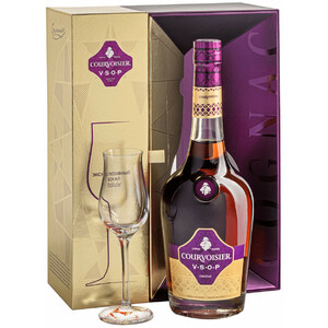 Коньяк "Courvoisier" VSOP, gift box with 1 glass, 0.7 л