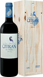 Вино "Le Haut-Medoc de Citran", Haut-Medoc AOC, 2011, wooden box