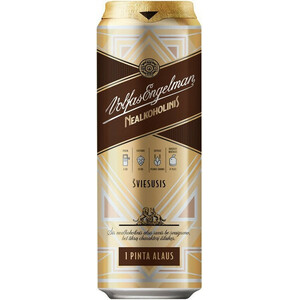 Пиво Volfas Engelman, Nealkoholinis Lager, in can, 568 мл